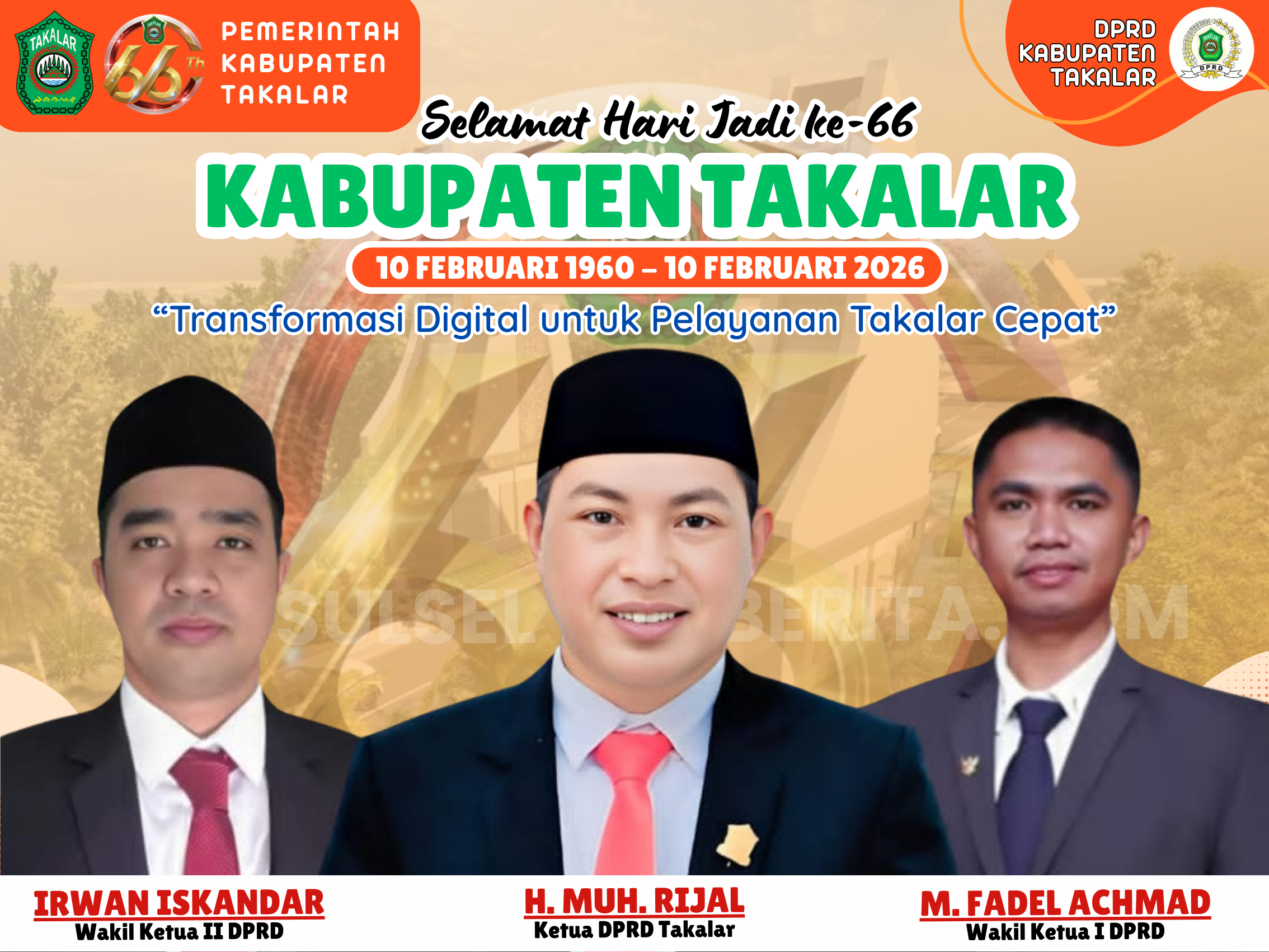 Selamat Hari Jadi Takalar Ke-66